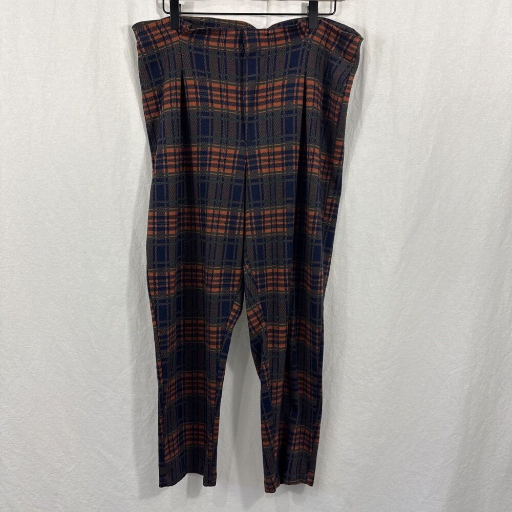Free People Brecan Womens Sz M Plaid Trouser Pants Academia Punk Grunge